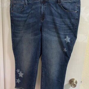 VENEZIA - Exclusively From Lane Bryant - Denim Capris With Stars